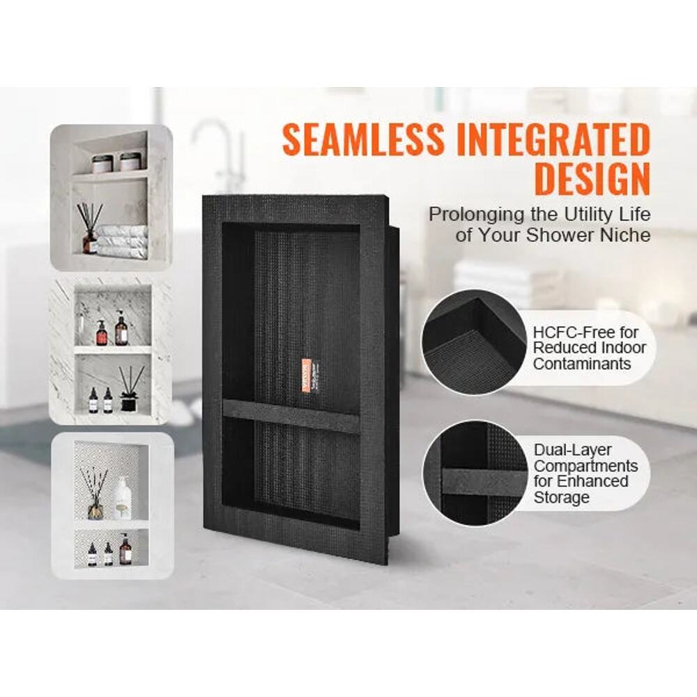 16x24 Recessed Shower Niche - Tile Ready Waterproof Wall Organizer - Picture 2 of 14